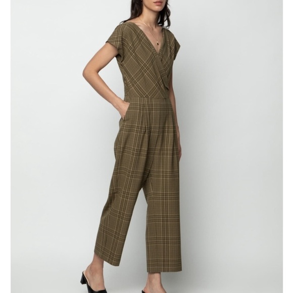 Oak & Fort Plaid Jumpsuit - Picture 2 of 8